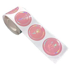 Papier bon marché par rouleau autocollants de remerciement laser holographique - Product Image 1