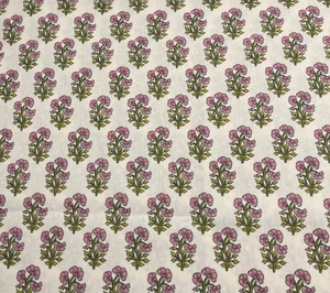 Tissu en voile de coton imprimé à la main en Inde, motif floral, textile tissé pour robe, kaftan, chemise, décoration intérieure - Product Image 6