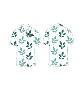 เสื้อโปโลพิมพ์ลายใบไม้ แบบสั่งทำพิเศษ เสื้อกอล์ฟแขนสั้นลำลอง ชุดกีฬาทีม - Product Image 6