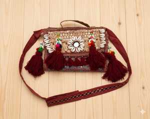 Sac pour femme en coton Banzara, artisanal, traditionnel, durable et pliable - Product Image 3