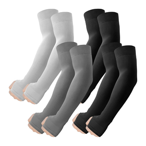 Manches de protection solaire personnalisées en polyester solide 2026 UPF50+ à manches longues pour femmes – Blanc, bleu, gris, noir, multicolores - Product Image 6