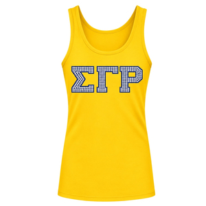 Débardeur personnalisé Sigma Gamma Rho pour femme, T-shirt sans manches avec lettres grecques, Vêtement de sport décontracté et tendance - Product Image 1