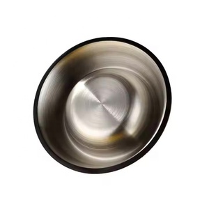 ชามอาหารสัตว์เลี้ยงแบบช้าพกพาทำจากสแตนเลสทรงกลมสำหรับแมวสุนัขและกระต่าย-ทำความสะอาดน้ำและเครื่องให้อาหารไก่สำหรับเดินทางได้ง่าย - Product Image 2