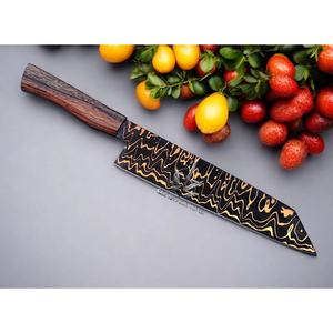 Couteau de chef artisanal en acier inoxydable de 13 pouces, fabriqué sur mesure par Ahmad Fabric, avec étui en cuir, manche élégant, personnalisable - Product Image 6