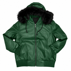 Blouson en cuir réversible pour homme, très demandé, confortable, entièrement noir, professionnel, respirant, écologique, tricoté pour l'hiver, personnalisable - Product Image 6