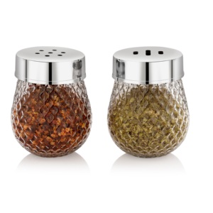 Juego de Especieros de Cristal con Tapas Metálicas, Utensilios Duraderos para Hierbas y Especias para Uso en la Cocina - Product Image 1