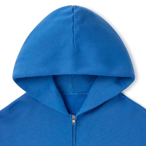 Sweat-shirt d'hiver personnalisé OEM pour homme, à fermeture éclair, <span class=keywords><strong>bleu</strong></span> royal, entièrement zippé, en molleton épais 100 % coton, couleur et taille personnalisables - Product Image 5