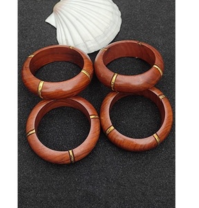 Premium Handmade Wooden Brass <b>Bangle</b> <b>Bracelet</b> Natural Wood Jewelry Wholesale Exporter - Product Image 1