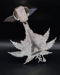 Pendentif personnalisé sur mesure de qualité supérieure, design 3D CAD, n'importe quel logo ou image, style hip-hop, serti de pierres, bijoux en moissanite fine - Product Image 6
