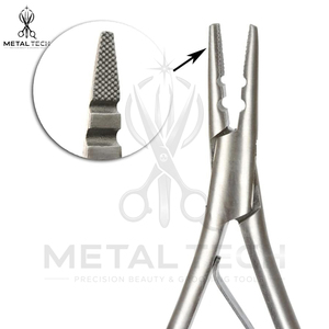 Pince à micro-anneaux en acier inoxydable robuste avec logo personnalisé, triple trou, pour extensions capillaires, outil de dépose de perles en salon - Product Image 6