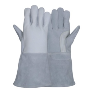 Guantes de Soldadura TIG de Cuero de Vaca y Cabra de Alta Resistencia, Guantes de Seguridad Industrial de Algodón Resistentes al Calor y Chispas - Product Image 1