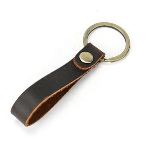 Wholesale Personalized Logo Bulk Luxury Genuine Custom Pu Blank Car <b>Leather</b> Keychain <b>Leather</b> Key Chain <b>Keyring</b> - Product Image 4