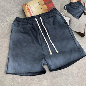 OEM 2026 Custom Men's French Terry Allover Acid Washed 100% Cotton Casual Style Elastic Waist Strings Anti-Wrinkle Eco-Friendly - Product Image 6