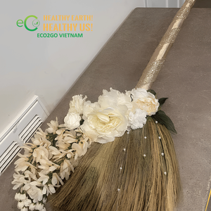 Escoba de Paja Natural para Bodas, Escoba de Paja Natural para Ceremonias de Boda, Escoba de Hierba Natural para Decoración Floral, Venta al por Mayor - Product Image 4