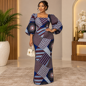 Tela Ankara con Estampado Africano, Material Textil Premium para Confección de Ropa Femenina, Costura y Manualidades - Product Image 2
