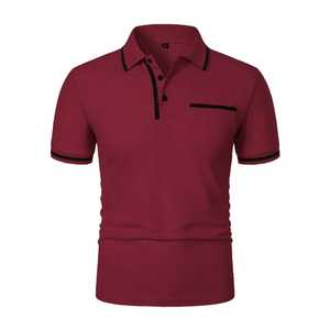 เสื้อโปโลแขนสั้นพรีเมียมสำหรับผู้ชายพร้อมโลโก้แบบกำหนดเอง – เสื้อผ้าสตรีทแวร์ทันสมัยที่ขาดไม่ได้สำหรับแฟชั่นลำลองและแฟชั่นในเมือง - Product Image 4