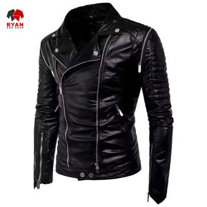 Veste en cuir sur mesure Ryan Pro Gear pour hommes avec logo personnalisé, design ODM, coupe classique - Product Image 3