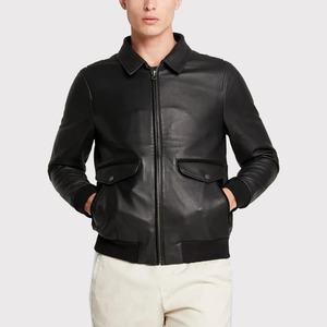 เสื้อแจ็คเก็ตหนังแกะสำหรับนักขี่มอเตอร์ไซค์ชาย - Product Image 1