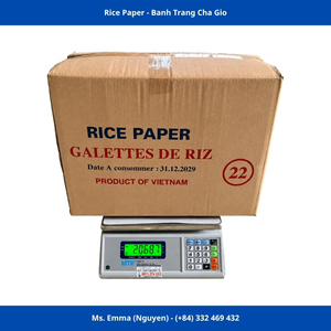 Papel de Arroz Bai Dha Long de 22 cm, Papel de Arroz Seco Vietnamita de Calidad Superior para Rollitos Primavera, Bolsa de 454 g - Product Image 2
