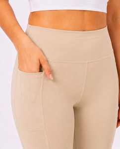 Green Women Breathable High Waist Workout Yoga Pants with Knitted Weaving Stretch Fabric and <b>Butt</b> <b>Enhancement</b> Support For Women - Product Image 4