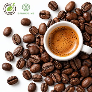 Hello 5 Granos de Café Robusta Tostados Enteros para Venta al por Menor y al por Mayor - Product Image 1