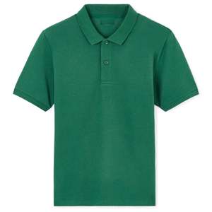 Polo d'été décontracté pour homme en coton biologique tricoté 100 %, manches courtes, uni, respirant – Fournisseur en gros - Product Image 1