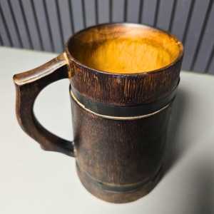 Direct Factory Wholesale Wooden Beer <b>Mugs</b> Shiny Polished Kitchenware Use Indian Handcrafted and Top Quality Natural Wooden <b>mug</b> - Product Image 2