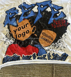 เสื้อยืดแขนสั้นทรงครอปผู้ชายคุณภาพสูง พิมพ์ลายโลโก้ด้วยเทคนิคซิลค์สกรีน ทรงหลวม ผ้าฝ้าย 100% ระบายอากาศได้ดี แห้งเร็ว - Product Image 4