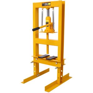 Pressa Idraulica da Banco Regolabile da 6 Tonnellate con Telaio a H e Piano di Lavoro per Uso in Garage - Product Image 6