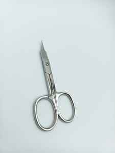 Tijeras para Cutículas de Primera Calidad, Multiusos, de Acero Inoxidable con Hojas Curvas - Tijeras de Manicura para Uñas, Cejas y Pestañas - Product Image 1