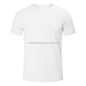 T-shirt respirant en polyester et élasthanne de haute qualité pour hommes, surdimensionné, décontracté, manches courtes, course à pied, sport, 100% coton, coupe ample - Product Image 2