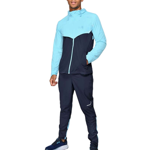High Quality Custom Reflective Logo Winter Streetwear Hooded Windbreaker Tracksuit for Unisex Sportswear Training Jogging - Product Image 1