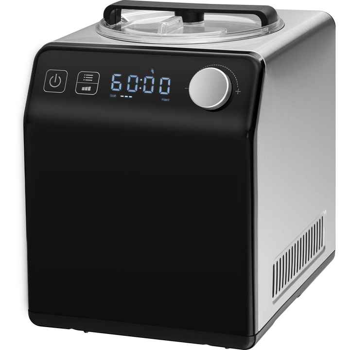 2 Quart Upright Automatic Ice Cream Maker Stainless Steel Electric Sorbet Maker No Pre-freezing Fruit Yogurt Machine 4 Maker