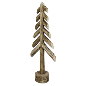 Ornement de Noël en bois massif naturel pour arbre de Noël, pour la décoration de fêtes de Noël, de la maison et du bureau, sublimation vierge - Product Image 2