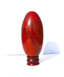 Piedra de Jaspe Rojo Oblonga para Sanación, 8 Pulgadas, Gema Natural Pulida, Decoración Energética para Chakras, Regalo para el Hogar, Venta al por Mayor - Product Image 1