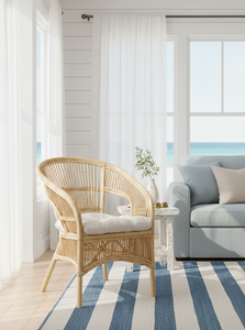 Fabiano <b>Bamboo</b> Tufted <b>Chair</b> Stylish & Comfortable Seating for Living Room Bedroom Outdoor Spaces Home Furniture - Product Image 6