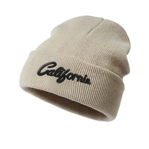 Gorro de punto personalizado con letras bordadas, de acrílico, cálido para invierno, con puño acanalado, gorro de esquí, unisex, ropa deportiva, precio de fábrica OEM - Product Image 3
