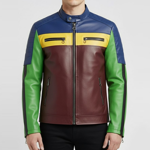 เสื้อแจ็คเก็ตหนังพร้อมปกขนสัตว์ ไซส์ใหญ่ เสื้อโค้ทผู้ชาย เสื้อแจ็คเก็ตฤดูหนาวบุขนแกะแท้สำหรับผู้ชาย - Product Image 1