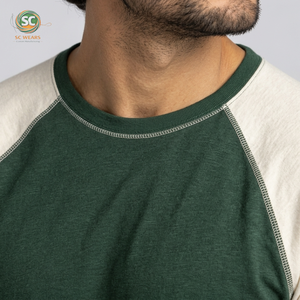 T-shirt raglan premium pour homme, en coton doux, manches souples et style moderne, idéal pour les activités sportives et le quotidien décontracté. - Product Image 5