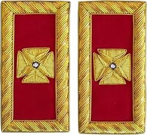 2026 Pliegues de hombro de los Caballeros Templarios - Tipo de tela bordada con hilo metálico 100% Lana de origen importado, a la venta - Product Image 2