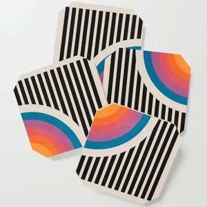 Ensemble de sous-verres carrés minimalistes en marbre blanc, vente en gros, protection de table en pierre polie, tapis de protection de table, décoration moderne de luxe pour la maison - Product Image 3