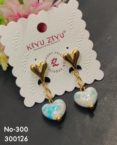 ต่างหูสตั๊ดชุบทองสแตนเลสสำหรับผู้หญิง เครื่องประดับแฟชั่นกันน้ำทันสมัย ขายส่ง - Product Image 3