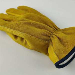Gants de protection en cuir de vachette pour les mains, gants de travail de soudage en cuir / Gants de soudage en cuir de haute qualité résistants à la chaleur - Product Image 3