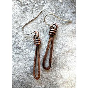 Collection de bijoux en cuivre et laiton écologiques, fabriqués à la main, de qualité supérieure, design exclusif, modèle 1, tendance, pour les fêtes - Product Image 6