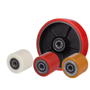 Alta calidad Nylon/ PP/PU Durable Venta al por mayor Carretilla elevadora Repuestos 50 60 70 80 90 95 100mm Ruedas de transpaleta - Product Image 3
