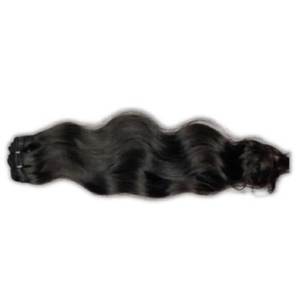 Extensiones de Cabello Humano con Clip, Cabello Remy Indio, Doble Trama, Hechas a Máquina, Onduladas, Color Negro, 100 Gramos, 34 Pulgadas - Product Image 1