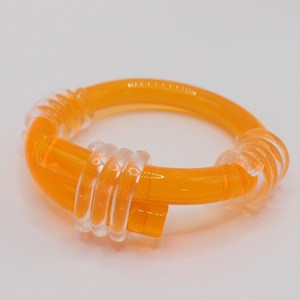 Premium <b>Resin</b> Newest Trendy Chunky <b>Clear</b> Girl Acrylic Cross Strap Winding Thread Transparent <b>Resin</b> Women <b>Resin</b> Bangles - Product Image 4