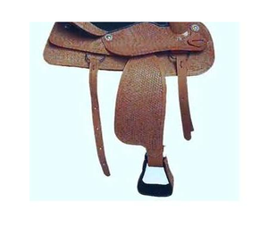 Silla de montar western DD hecha a mano para equitación, equipo y accesorios de cuero genuino duradero, fabricada en India - Product Image 2