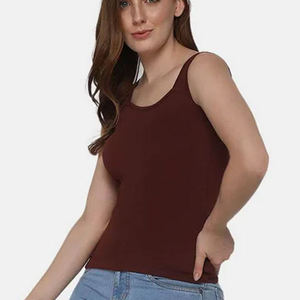 Women's Solid Color Knitted Tank <b>Top</b> Scoop Neck Casual Sleeveless <b>Tops</b> - Product Image 4