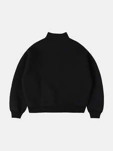 Sudadera con capucha de media cremallera para hombre de alta calidad, personalizada, de algodón, manga larga, ligera, tejido sólido, transpirable, de poliéster/algodón para otoño - Product Image 2